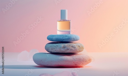 Pastel Color Rocks Stacked ...