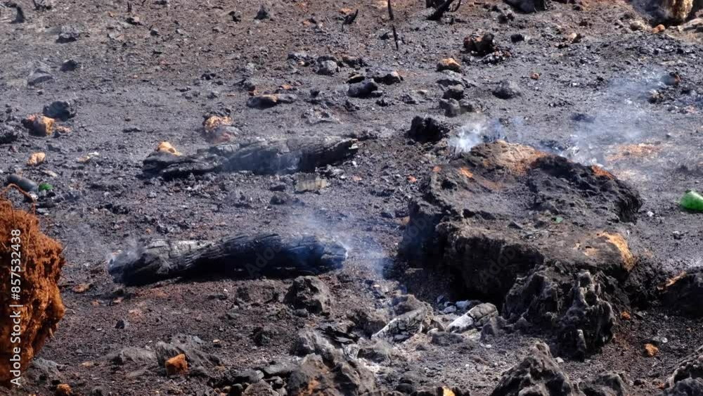 Forest fire and extinguishing efforts Forest fire and extinguishing efforts