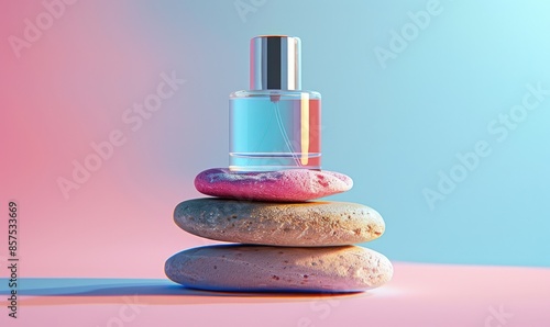 Pastel Color Rocks Stacked ...