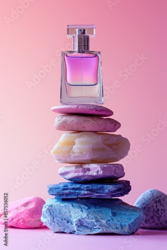 Pastel Color Rocks Stacked ...