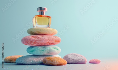 Pastel Color Rocks Stacked ...