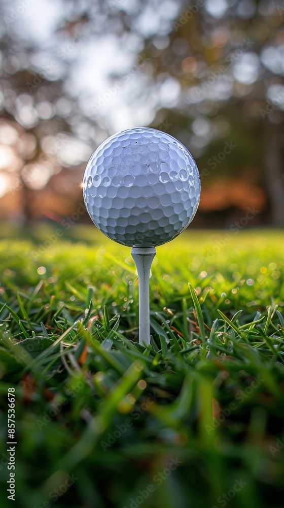 Focus Photography of Golf Ball on the Grass. Reference Picture of Outdoor Activity Focus Photography of Golf Ball on the Grass. Reference Picture of Outdoor Activity