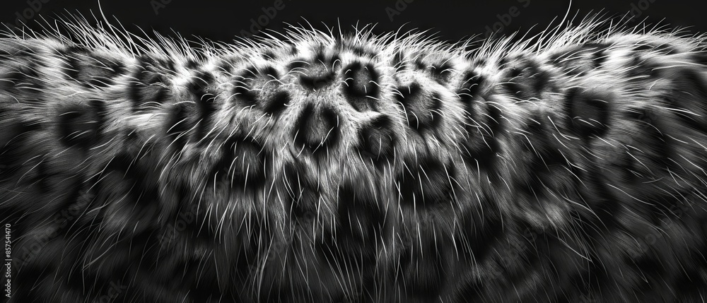 Macro Photography of Animal Pattern. Leopard Fur Pattern in High Quality Macro Photography of Animal Pattern. Leopard Fur Pattern in High Quality