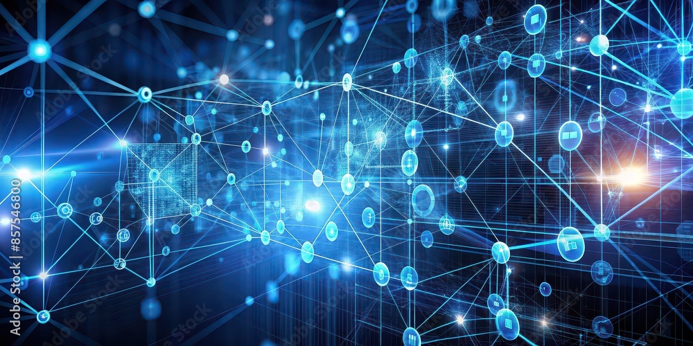 Abstract digital connections with data and blockchain technology , digital, connections, abstract, technology, blockchain, network, internet, information, futuristic, binary, security Abstract digital connections with data and blockchain technology , digital, connections, abstract, technology, blockchain, network, internet, information, futuristic, binary, security