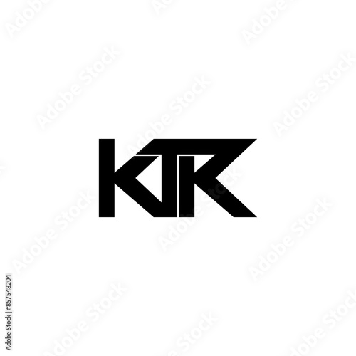 ktk lettering initial monogram logo design