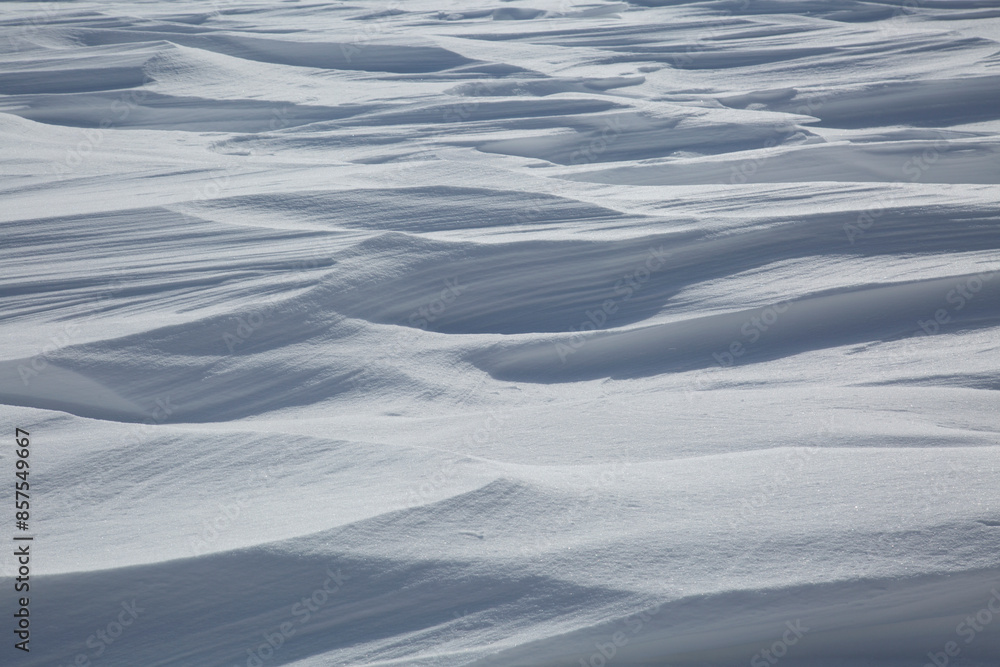 Fresh White Wintery Wind Blown Snow Drifts Background Image With Highlights and Shadows Fresh White Wintery Wind Blown Snow Drifts Background Image With Highlights and Shadows