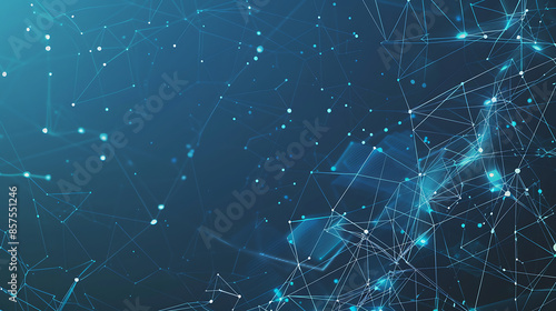 Complex Abstract Technology Network Background