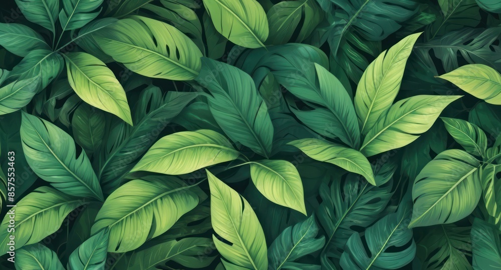 Leaf background. Green leaf patern background Leaf background. Green leaf patern background