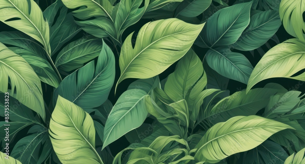 Leaf background. Green leaf patern background Leaf background. Green leaf patern background
