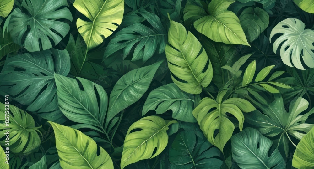Leaf background. Green leaf patern background Leaf background. Green leaf patern background