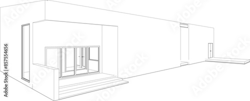 3D illustration of residential project