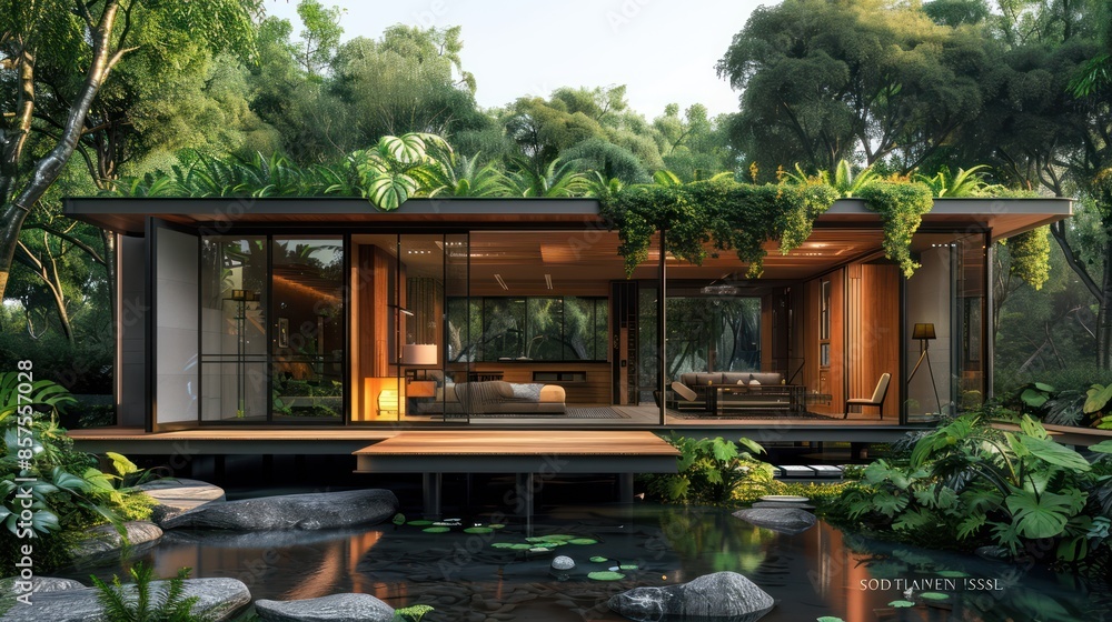 Self-Sustaining Eco-Home in Natural Setting: A Sustainable Architecture Concept for Energy Efficiency Self-Sustaining Eco-Home in Natural Setting: A Sustainable Architecture Concept for Energy Efficiency