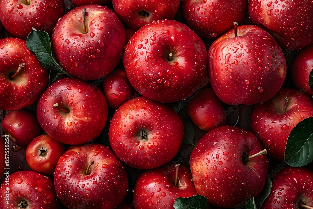 This is a photo filled with fresh, delicious, red, ripe apples. This is a photo filled with fresh, delicious, red, ripe apples.