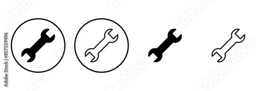 Wrench icon set. repair icon vector. tools icon vector