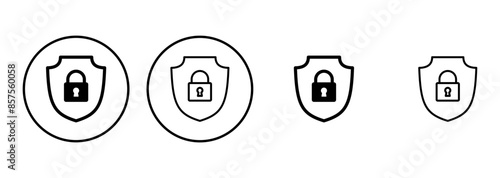 Security icon set. protection icon. privacy. vpn
