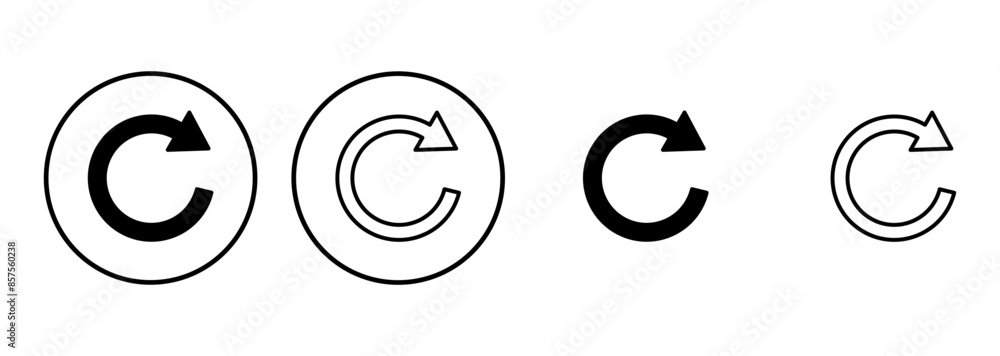 Refresh icon set. Reload icon vector. Update icon. Refresh icon set. Reload icon vector. Update icon.
