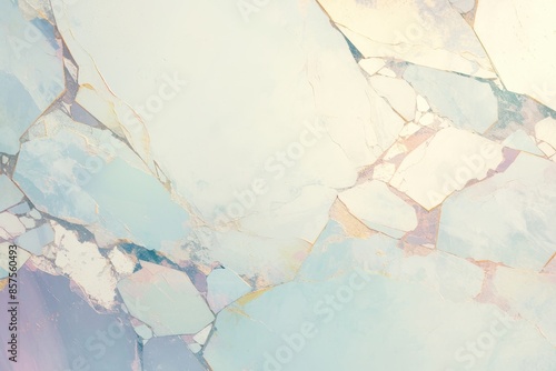 Abstract Cracked Wall with Pastel Colors