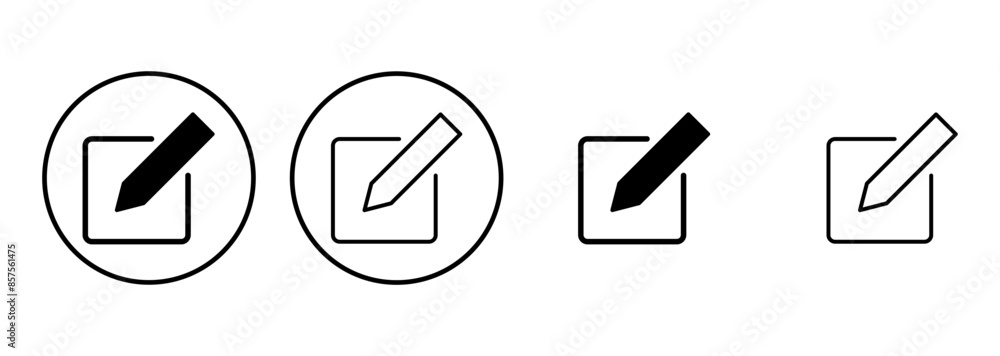Edit icon set. edit document icon. edit text icon. pencil. sign up