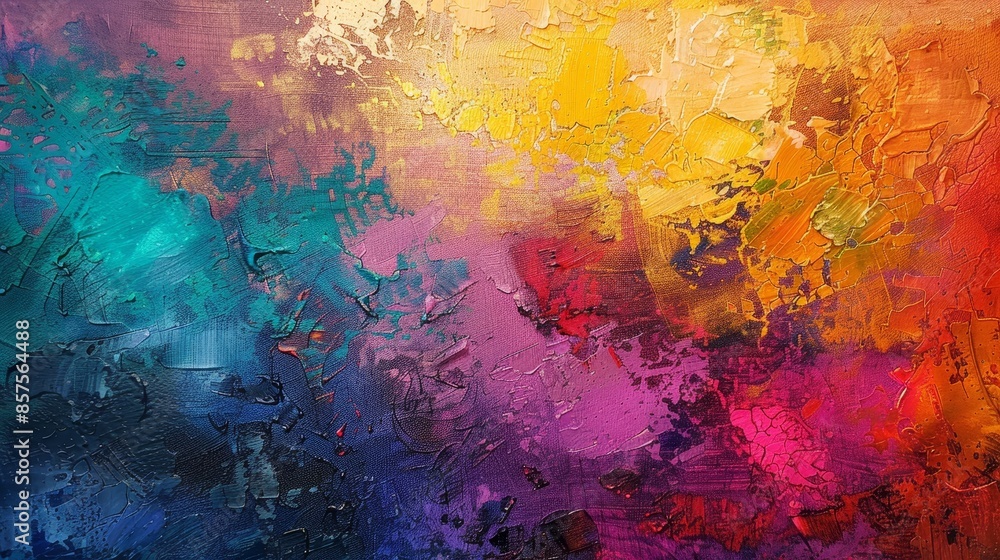 Obraz premium Abstract oil painting texture displayed on canvas.