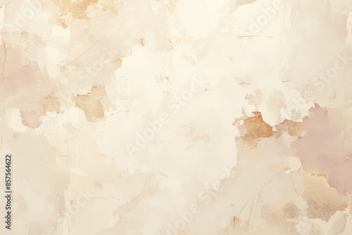 Textured Beige Wall with Patches of Pink