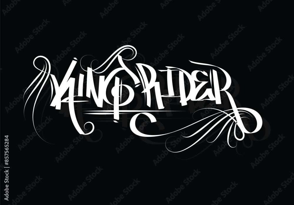 Naklejka premium KING RIDER graffiti tag style design
