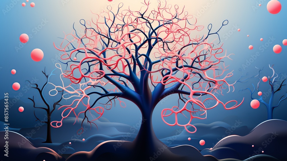 Confusion Abstract An abstract representation of a brain with tangled, chaotic lines ...