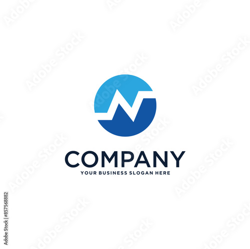 Free Download letter n logo design - GFXLoad