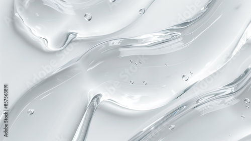 Transparent clear liquid serum gel