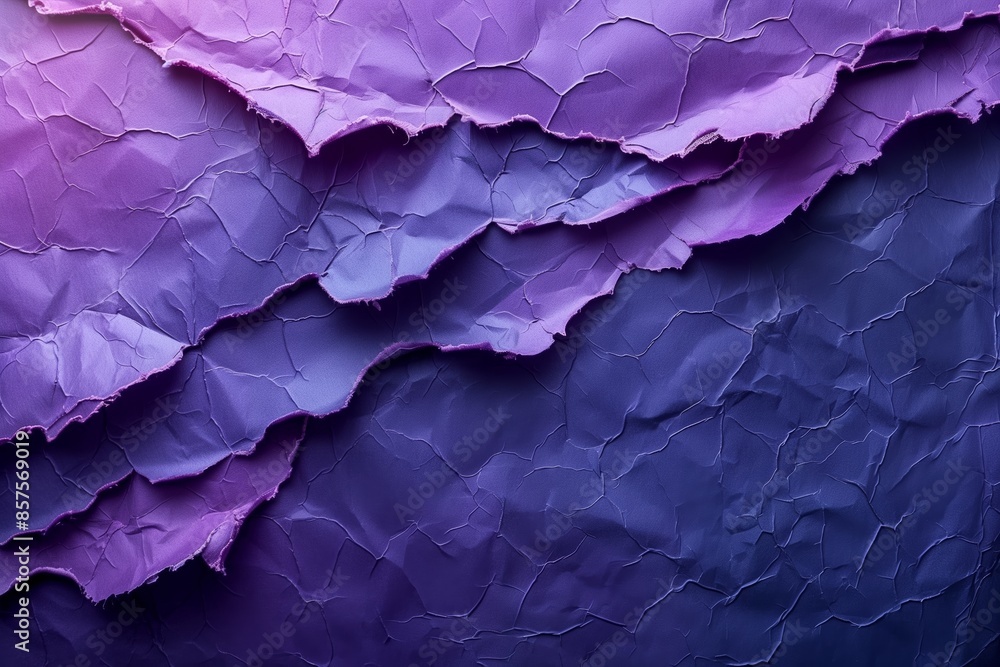 Close Up of Crumpled Purple Paper Close Up of Crumpled Purple Paper