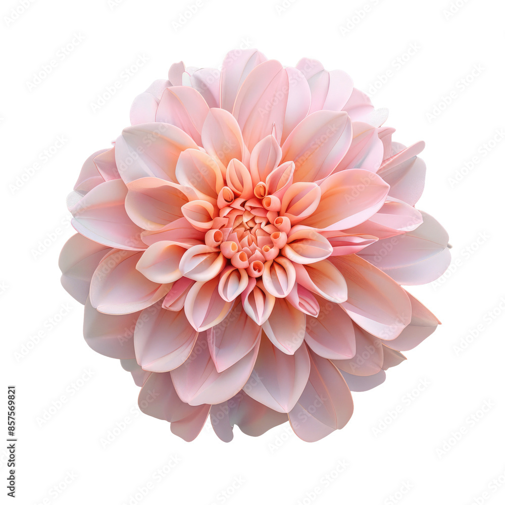 Isolated Pink Dahlia on transparent background Isolated Pink Dahlia on transparent background