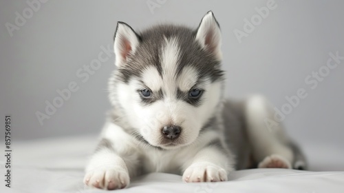 Husky Puppy Portrait