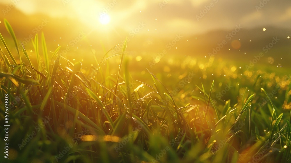 A field of tall grass with the sun shining on it A field of tall grass with the sun shining on it