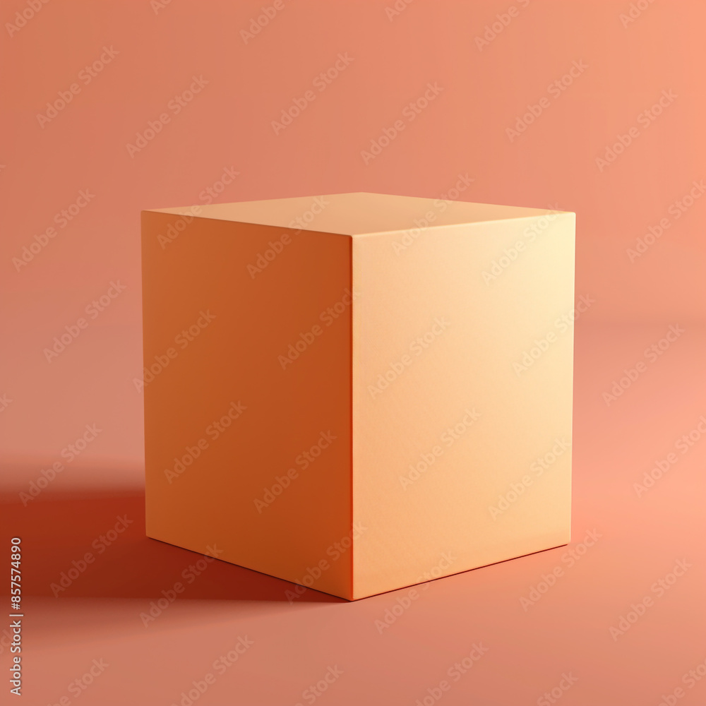 A Modern realistic empty box design for the product mockup and packaging with background