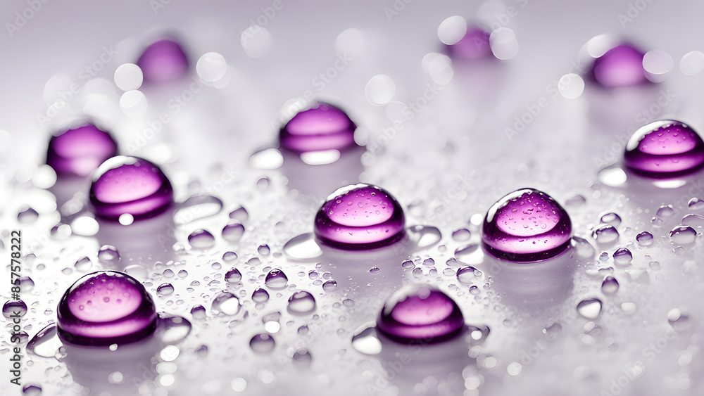 A cluster of bubbles rising above a water surface, releasing purple bubbles. A cluster of bubbles rising above a water surface, releasing purple bubbles.