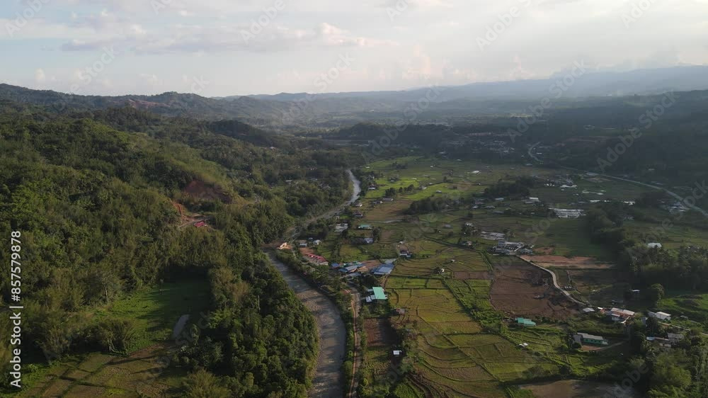 The aerial view of the Sabah state in Borneo, Malaysia The aerial view of the Sabah state in Borneo, Malaysia