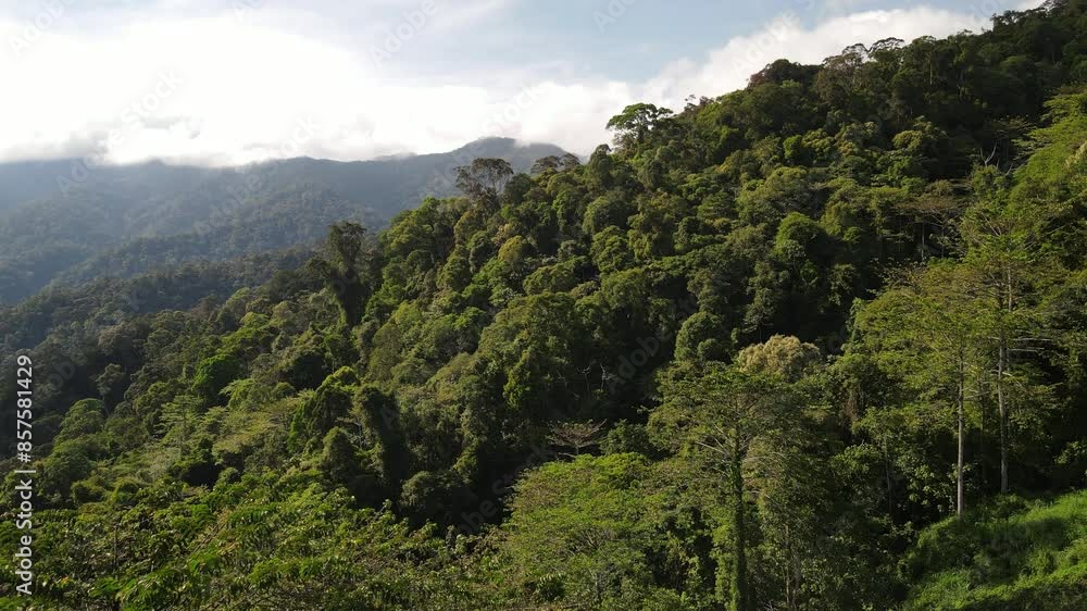 The landscape of the Crocker Range in the Sabah state of Borneo The landscape of the Crocker Range in the Sabah state of Borneo