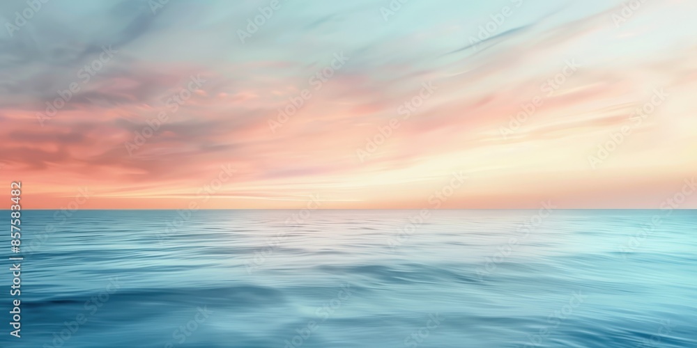 A Blurred Ocean Background Scene A Blurred Ocean Background Scene