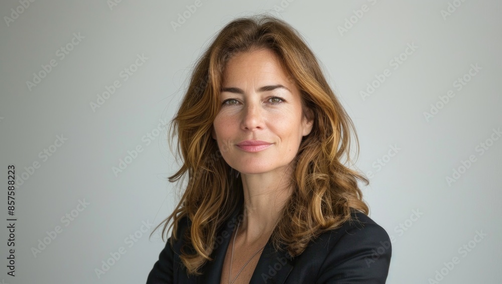 With grace and professionalism, the 35-year-old executive presents the product in the studio, her demeanor exuding confidence and elegance against the pristine white background. With grace and professionalism, the 35-year-old executive presents the product in the studio, her demeanor exuding confidence and elegance against the pristine white background.