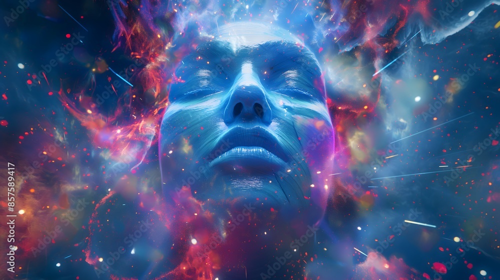 ภาพประกอบสต็อก 6. Craft an immersive abstract composition featuring a ...