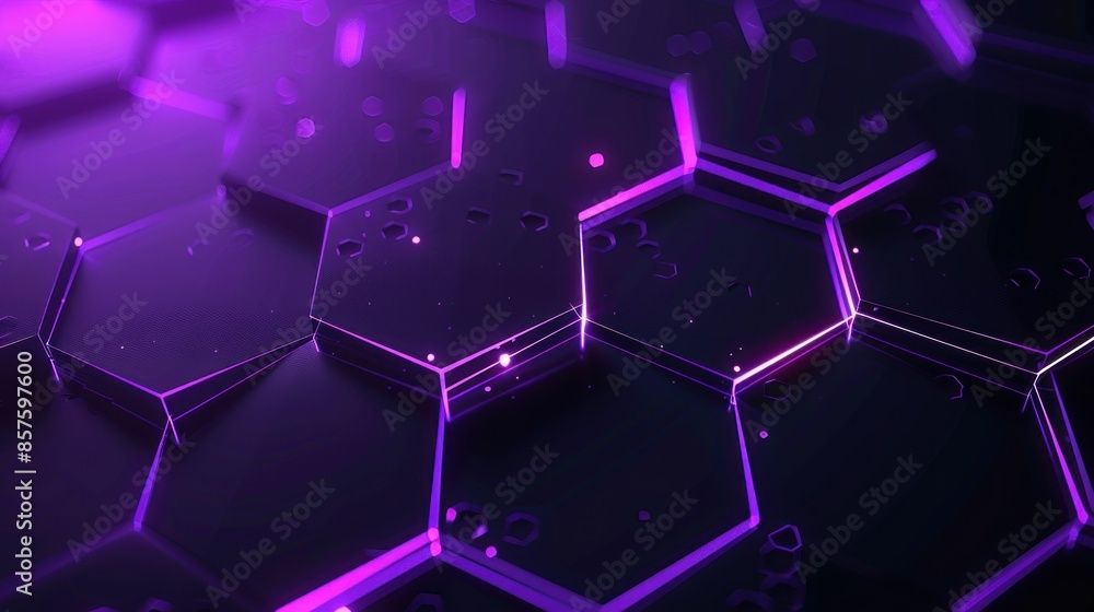 Abstract Purple Hexagon Pattern Abstract Purple Hexagon Pattern