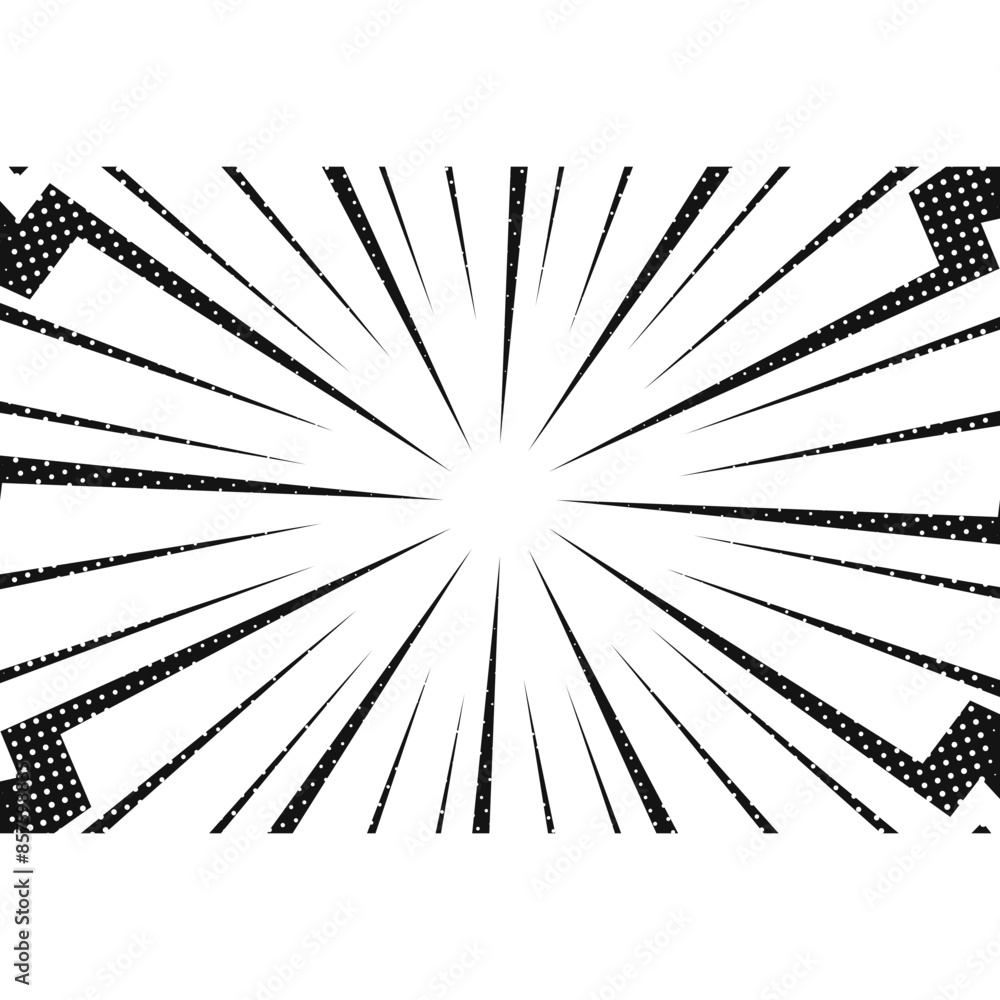 Obraz premium Comic Action Speed Frame