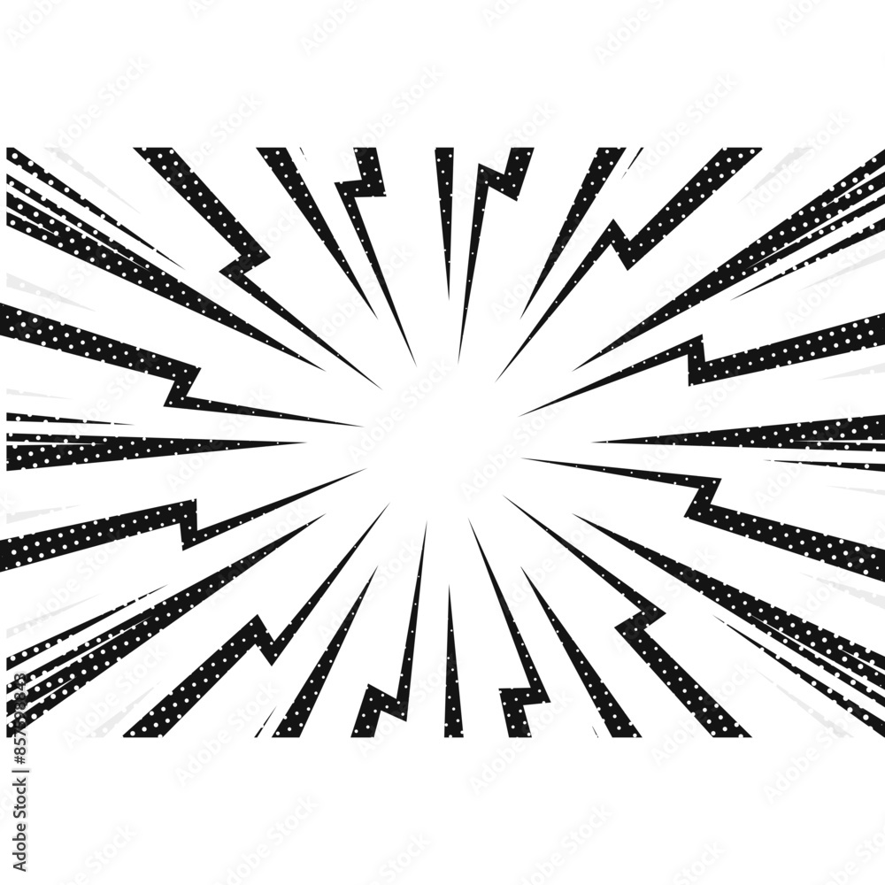 Obraz premium Comic Action Speed Frame