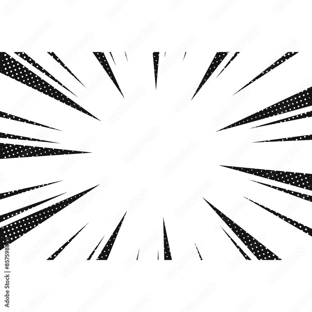 Obraz premium Comic Action Speed Frame