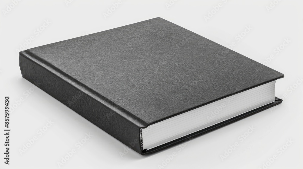 Hardcover book on white background Hardcover book on white background
