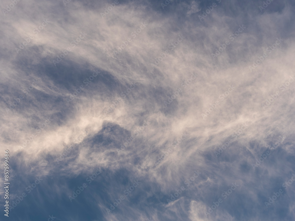 早朝の青空と雲 早朝の青空と雲