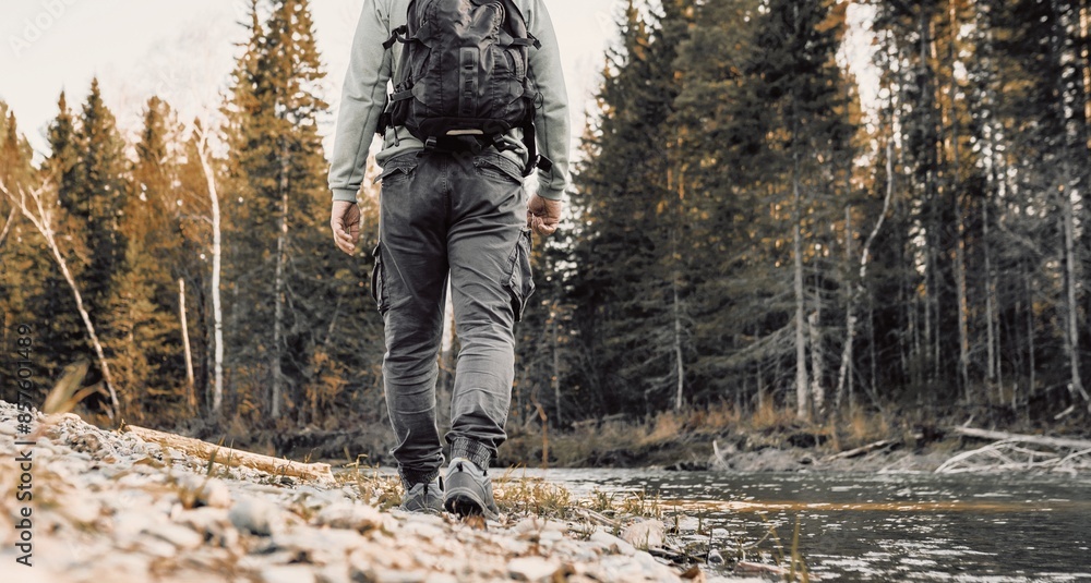 Backpacking trip in the wild Backpacking trip in the wild