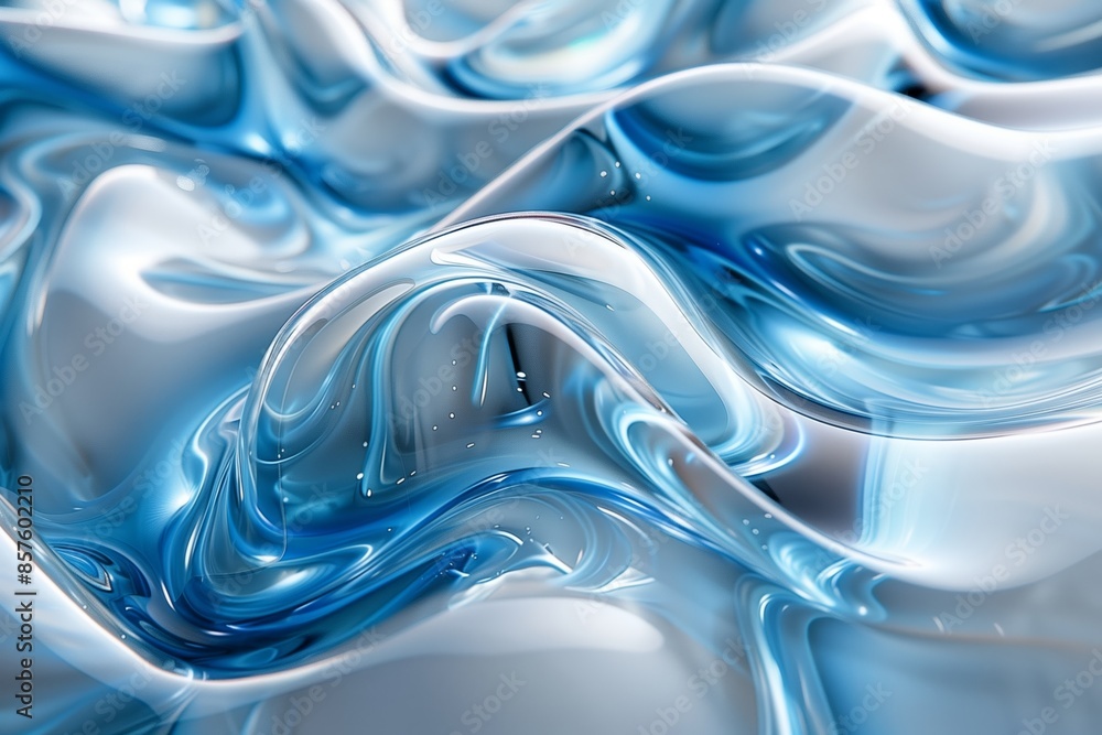 Glass Abstract 3D Render Wallpaper Glass Abstract 3D Render Wallpaper