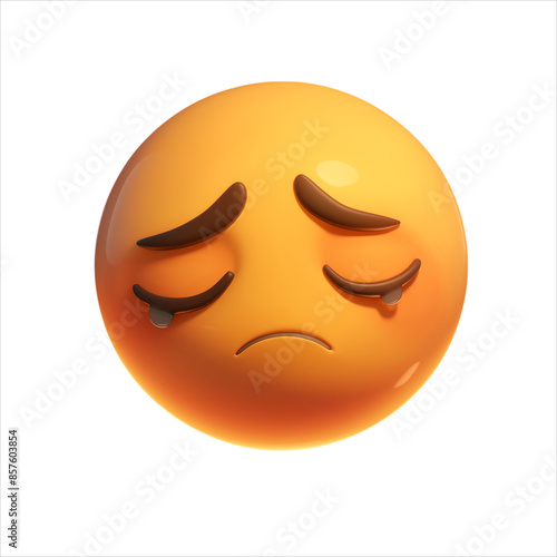 Sad emoji expression