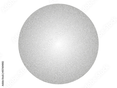 Round shaped noise dotted shape, stipple elements. Stippling, dotwork drawing, shading using dots. Fading gradient halftone effect. Monochrome noise grainy texture. Vector illustration