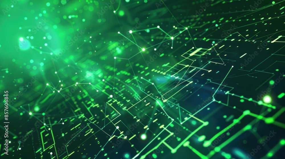 Abstract Green Network Background Abstract Green Network Background